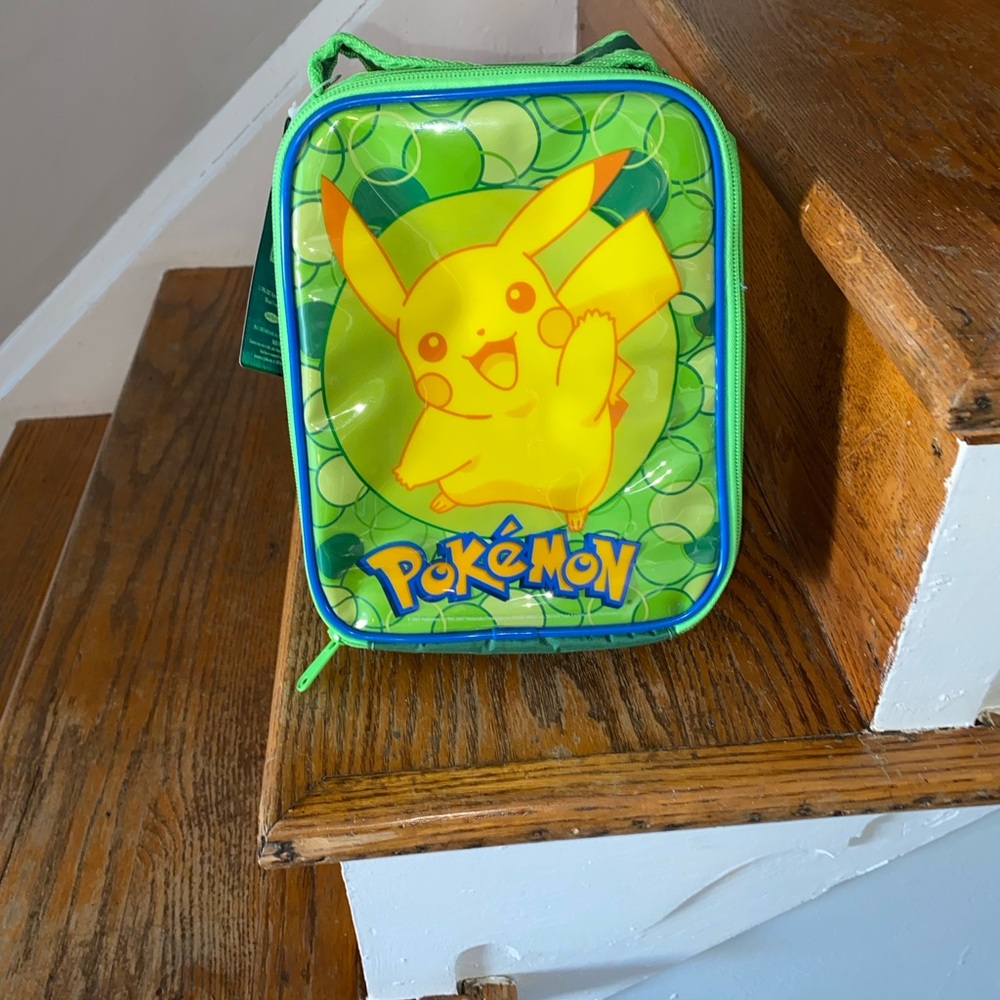 Pokemon Pikachu Green & Yellow Lunch Bag